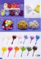 Articles dragée à garnir. Piquets de fleurs.