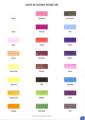 Carte de coloris intissé uni.